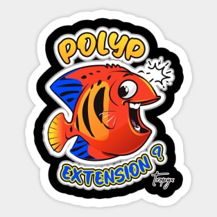 Flame Angel Fish Sticker